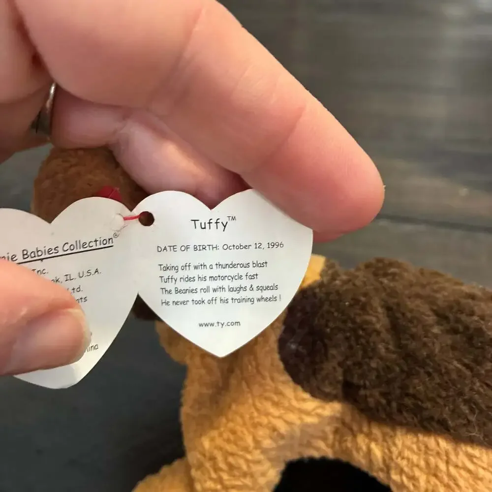 Retired Ty Beanie Baby Tuffy The Dog 1996 Vintage